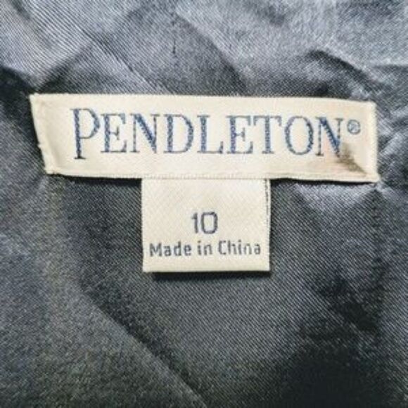 PENDLETON 100% Silk Blue Floral Sheath Dress 10 - Picture 5 of 8